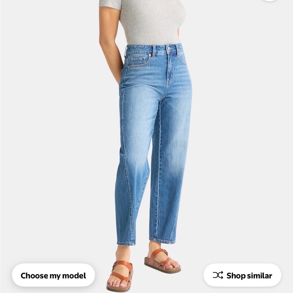 Time and Tru Light Blue Straight Leg Jeans